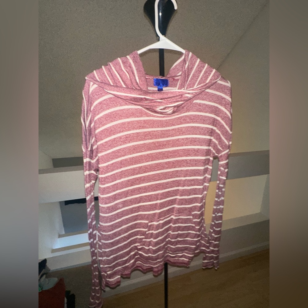 Stripped long-sleeve top